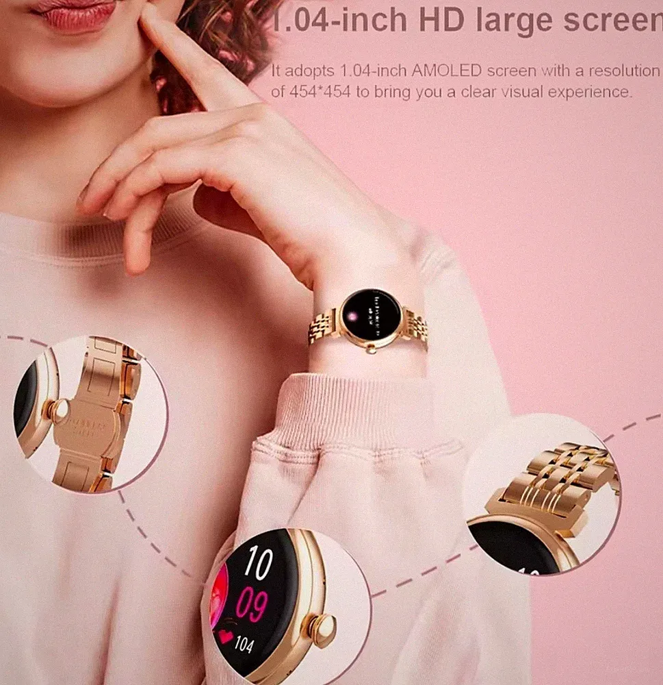 1,04zoll Amoled Mode Damen SmartWatch