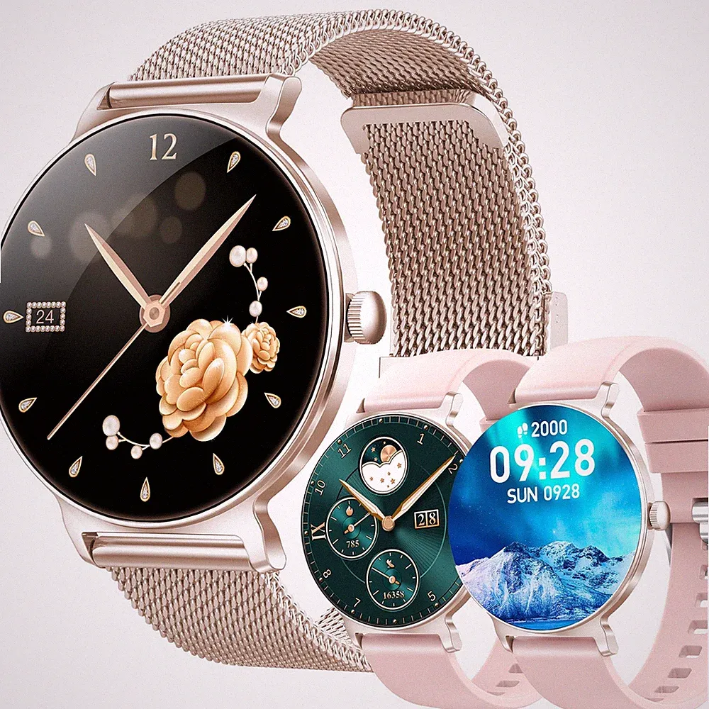 1.27" HD Smartwatch Damen mit Telefonfunktion, Sportuhr mit Bluetooth Anrufe...