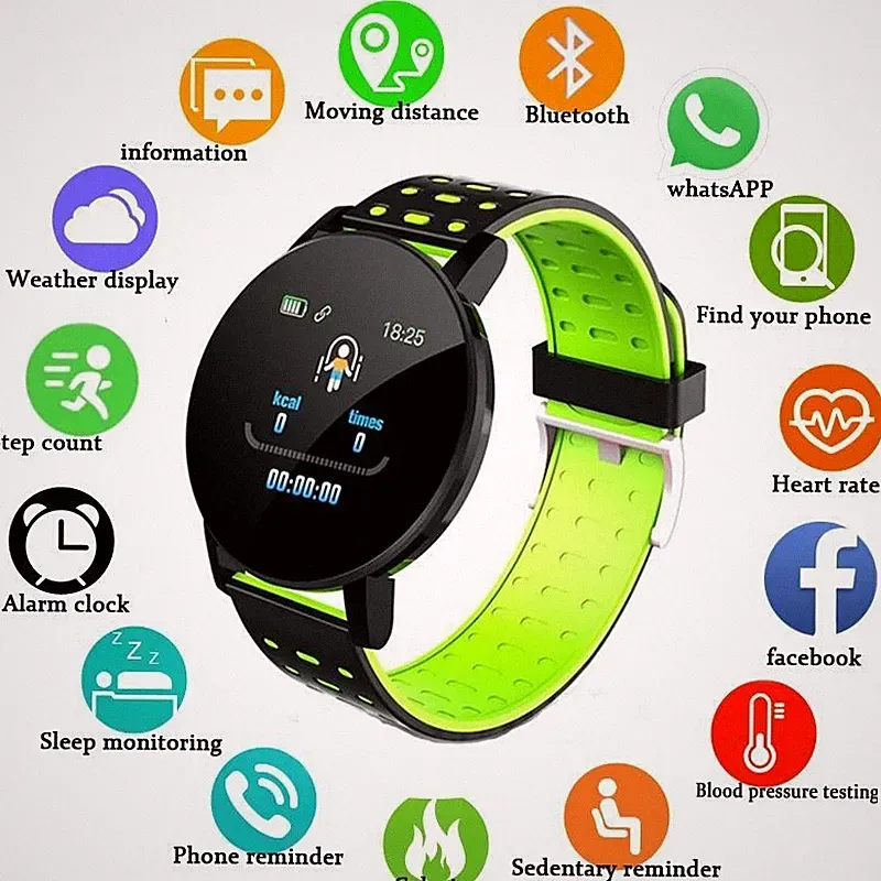 119plus Smart Sportarmband Echtzeit Wettervorhersage Aktivitätstracker Smart