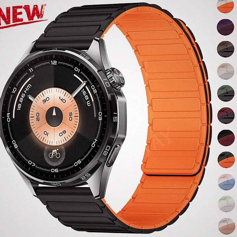 18 20 22mm Magnet Silikon Armband Universal Uhrenarmband Smartwatch Ersatz Band