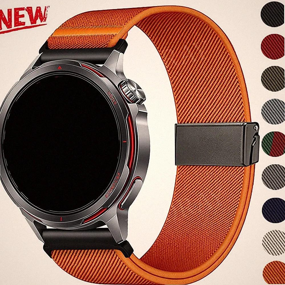 18/20/22mm Sports Nylon Armband Smartwatch Ersatzband für Samsung Huawei Amazfit