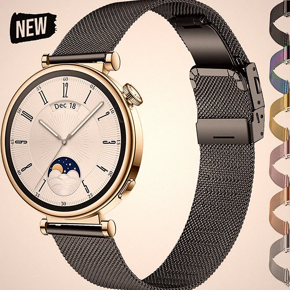 18mm Edelstahl Armband für Huawei Watch GT 5 Pro 42mm GT5 GT 4 41mm Ersatz Band