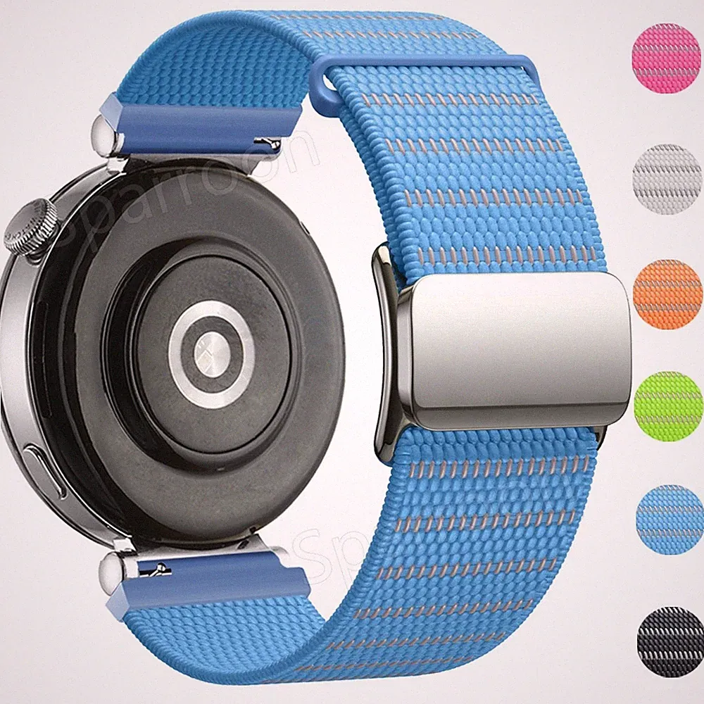 18mm Für Huawei Watch GT 4 GT 5 Pro 41/42mm Magnet Nylon Ersatz Uhrenarm Armband