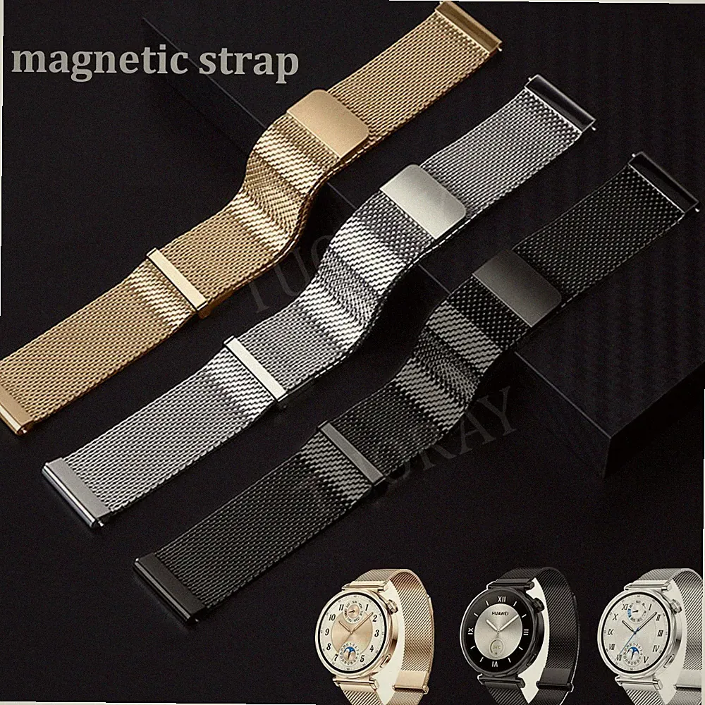 18mm Metall Armband Magnet Strap Für Garmin Move 3S Vivoactive 3S Venu2S ActiveS