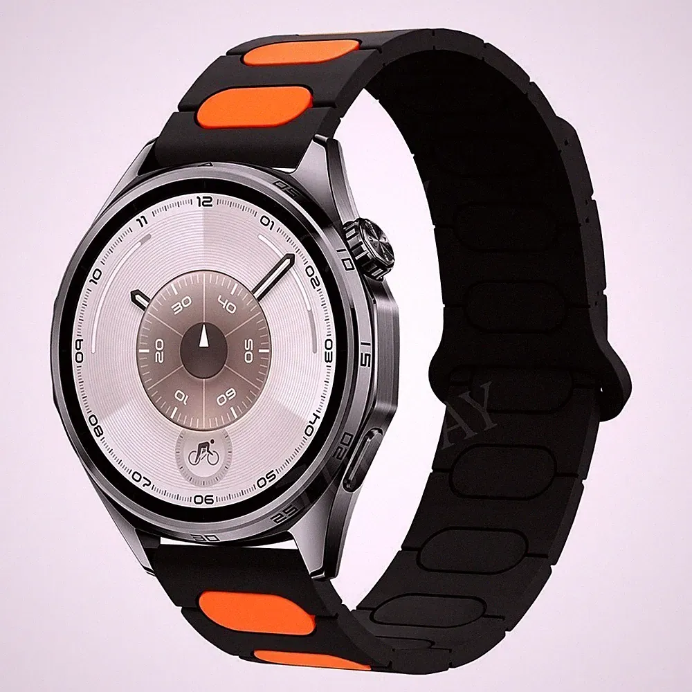 18mm Sport Magnet Silikon Loop Armband für Huawei Watch GT 4 GT 5 Pro 41/42mm