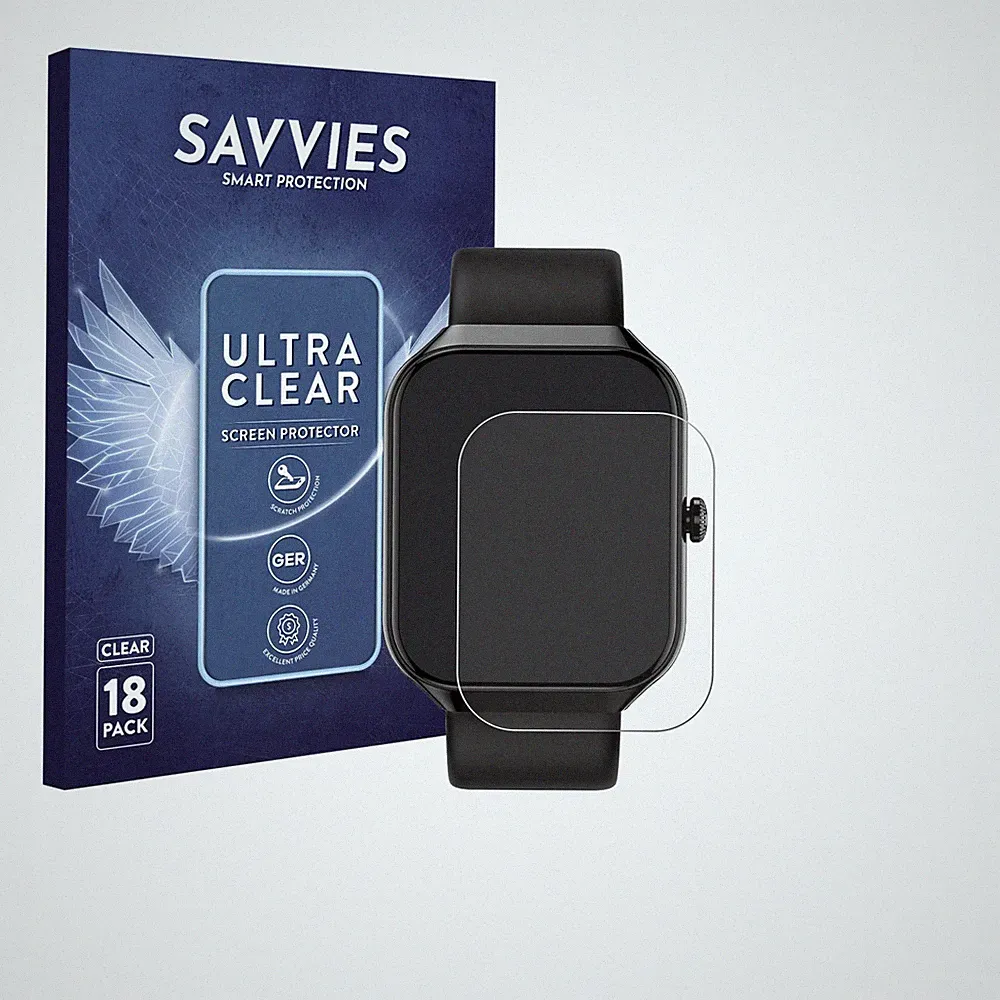 18x Schutzfolie für Matast Smartwatch 1.96" Displayschutz