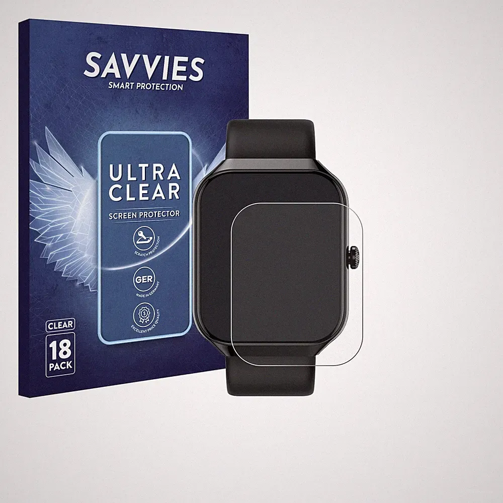 18x Schutzfolie für Matast Smartwatch 1.96" Displayschutz
