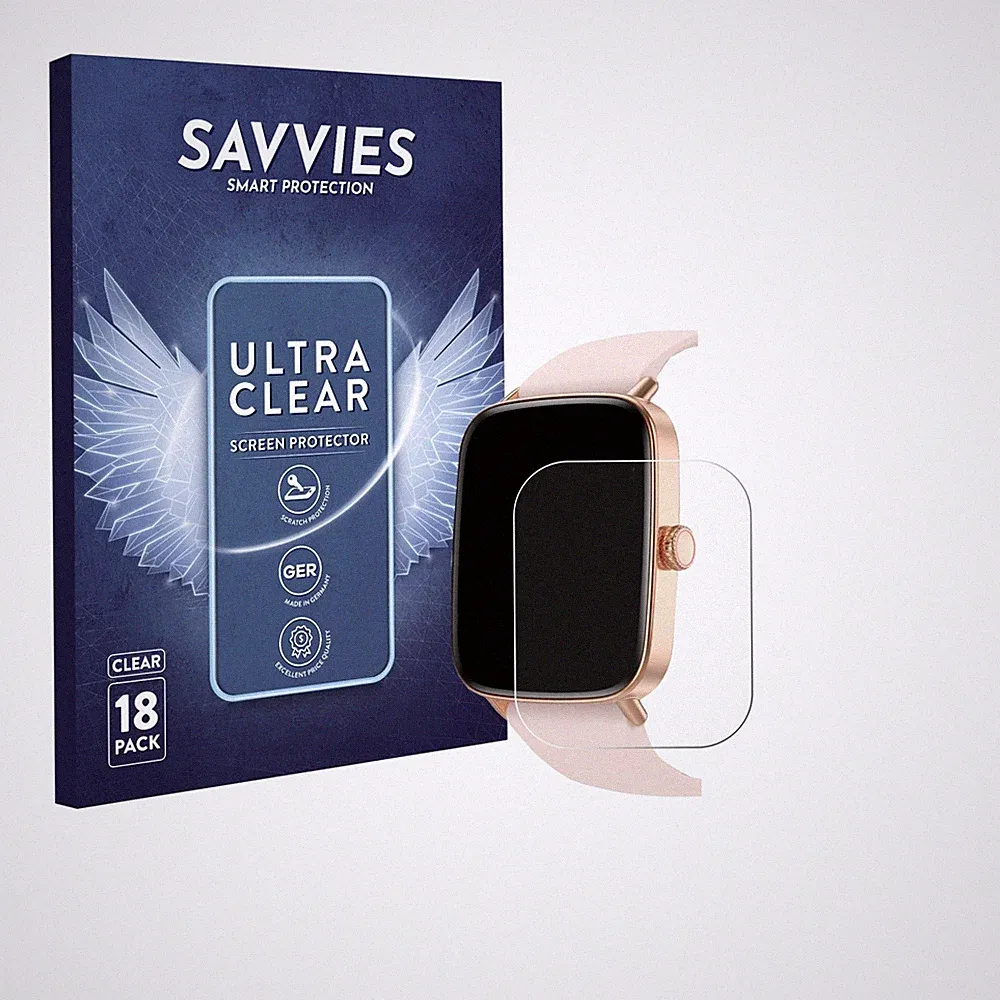 18x Schutzfolie für Yoever Smartwatch 1.85" Displayschutz