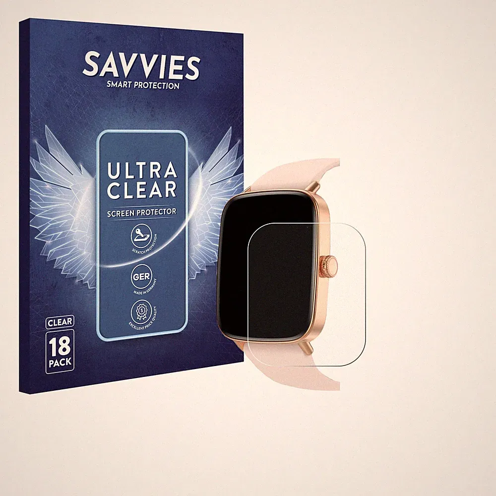 18x Schutzfolie für Yoever Smartwatch 1.85" Displayschutz