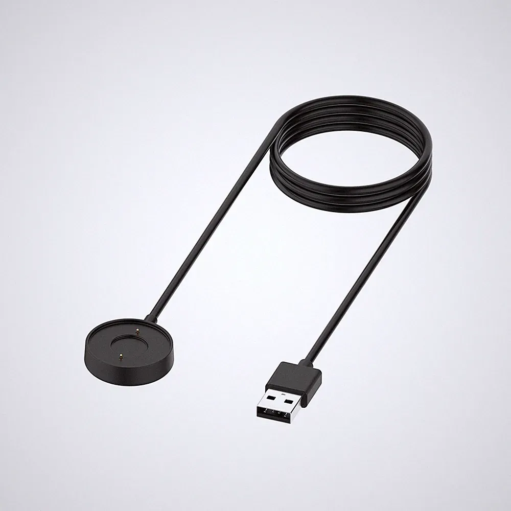 1m Uhren Ladegerät Ladekabel Dockstation für Fossil Hybrid Smartwatch HR Schwarz