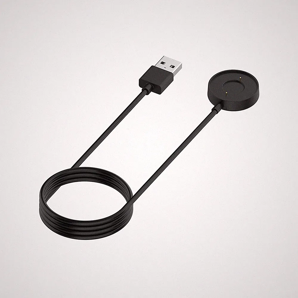 1m Uhren Ladegerät Ladekabel Dockstation für Fossil Hybrid Smartwatch HR Schwarz