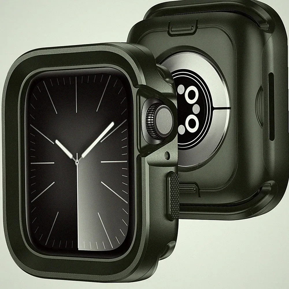 2 in 1 Schutzhülle Kompatibel für Apple Watch SE 3/2/1 Series 6/5/4 44mm Hülle