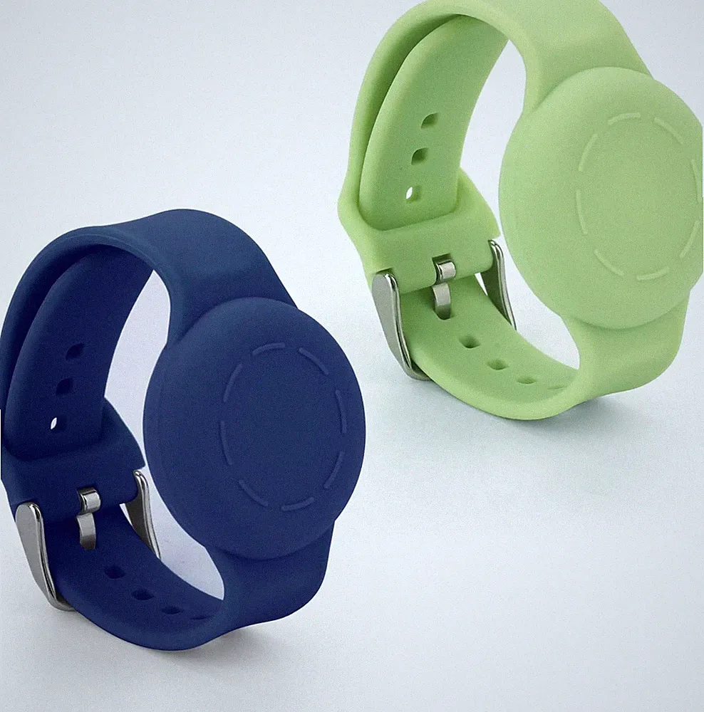 2 Stück Kinder Armband für Airtag, Wasserdicht Leicht Silikon Armband Etui Halter C