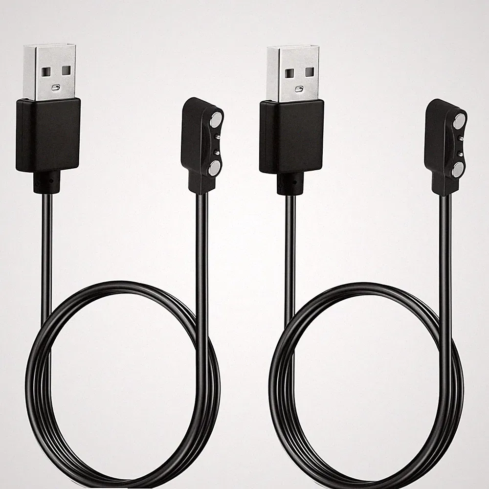 2 Stück Universal Smartwatch Ladekabel Magnetisch, 2 Polig 4Mm Ladegerät Univers