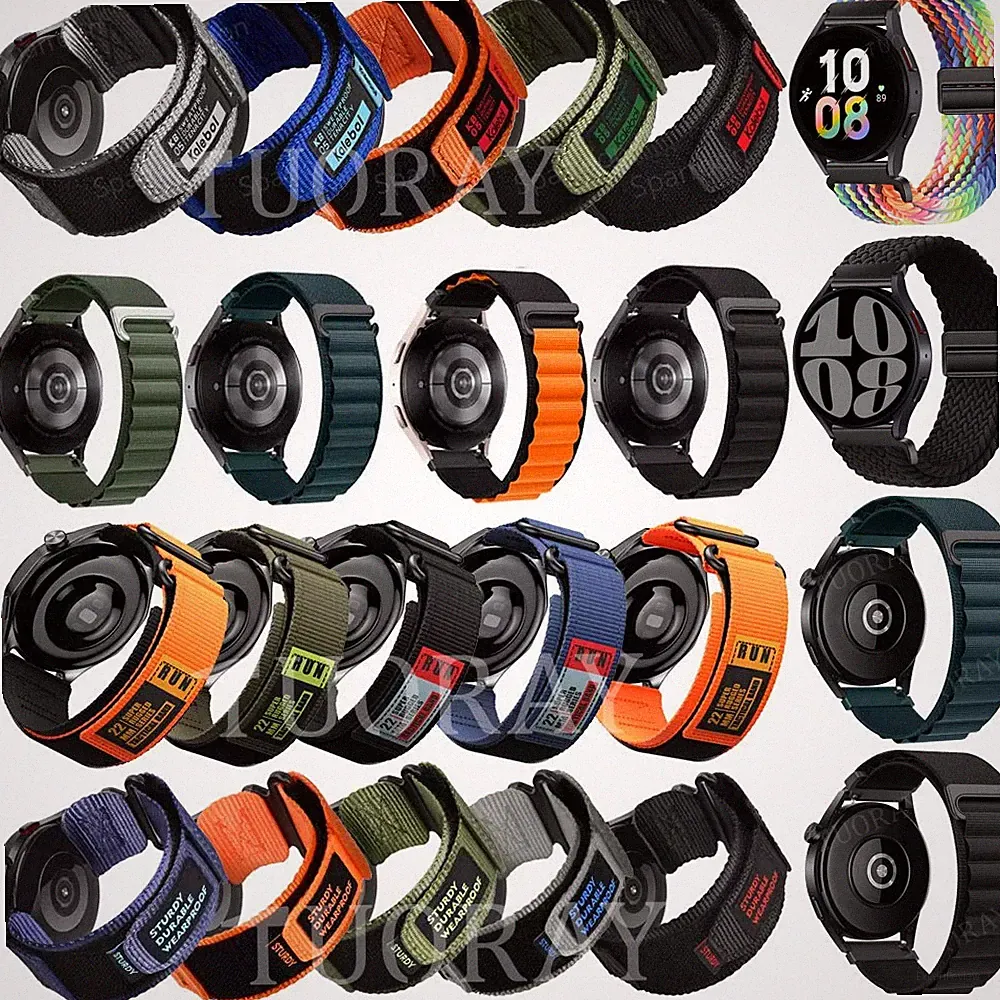20 | 22 mm Militär Nylon Uhrenarmband Ersatz Universal Armband Smartwatch Band