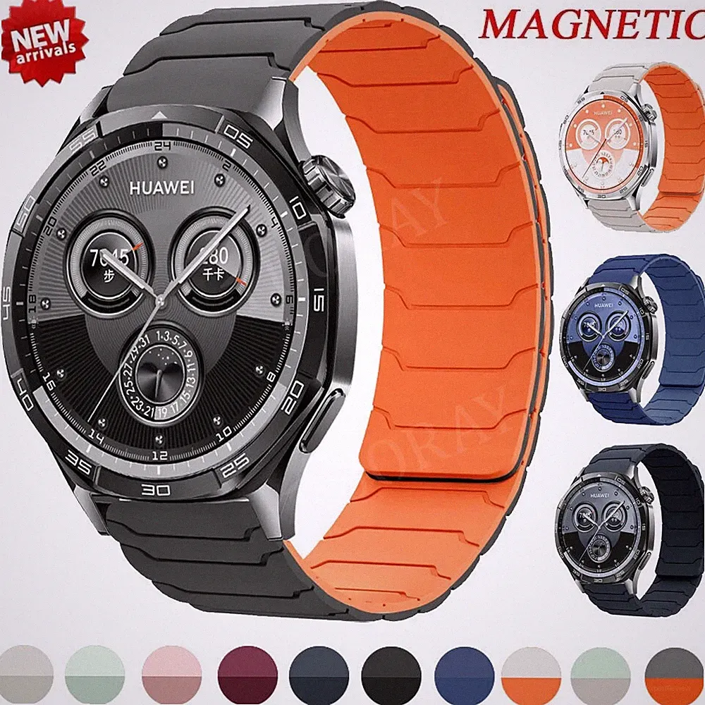 20 | 22 mm Silikon Magnet Uhrenarmband Ersatz Armbanduhr Smartwatch Armband Band