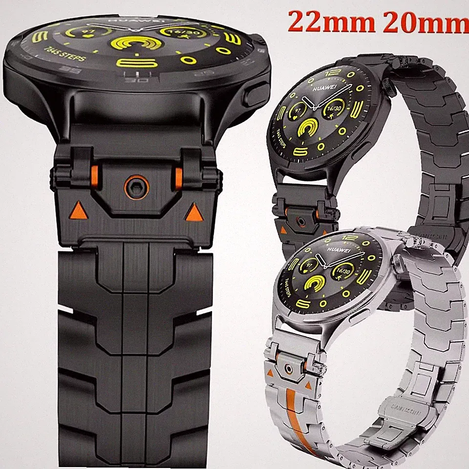 20~22mm Ersatz Armband Universal Metall Edelstahlband Uhrenarmband Smart Watch