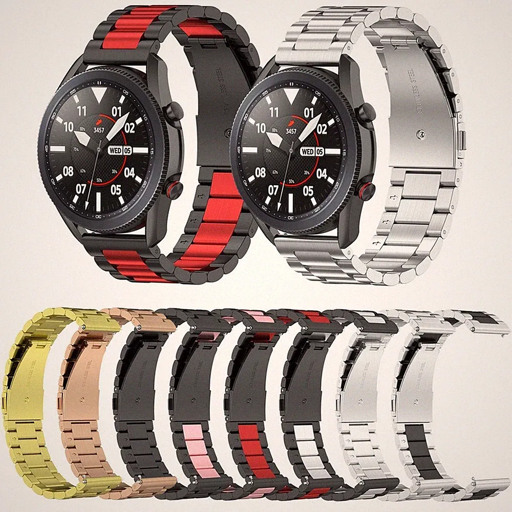 20 - 22mm Ersatz Armband Universal Metall Edelstahlband Uhrenarmband Smartwatch