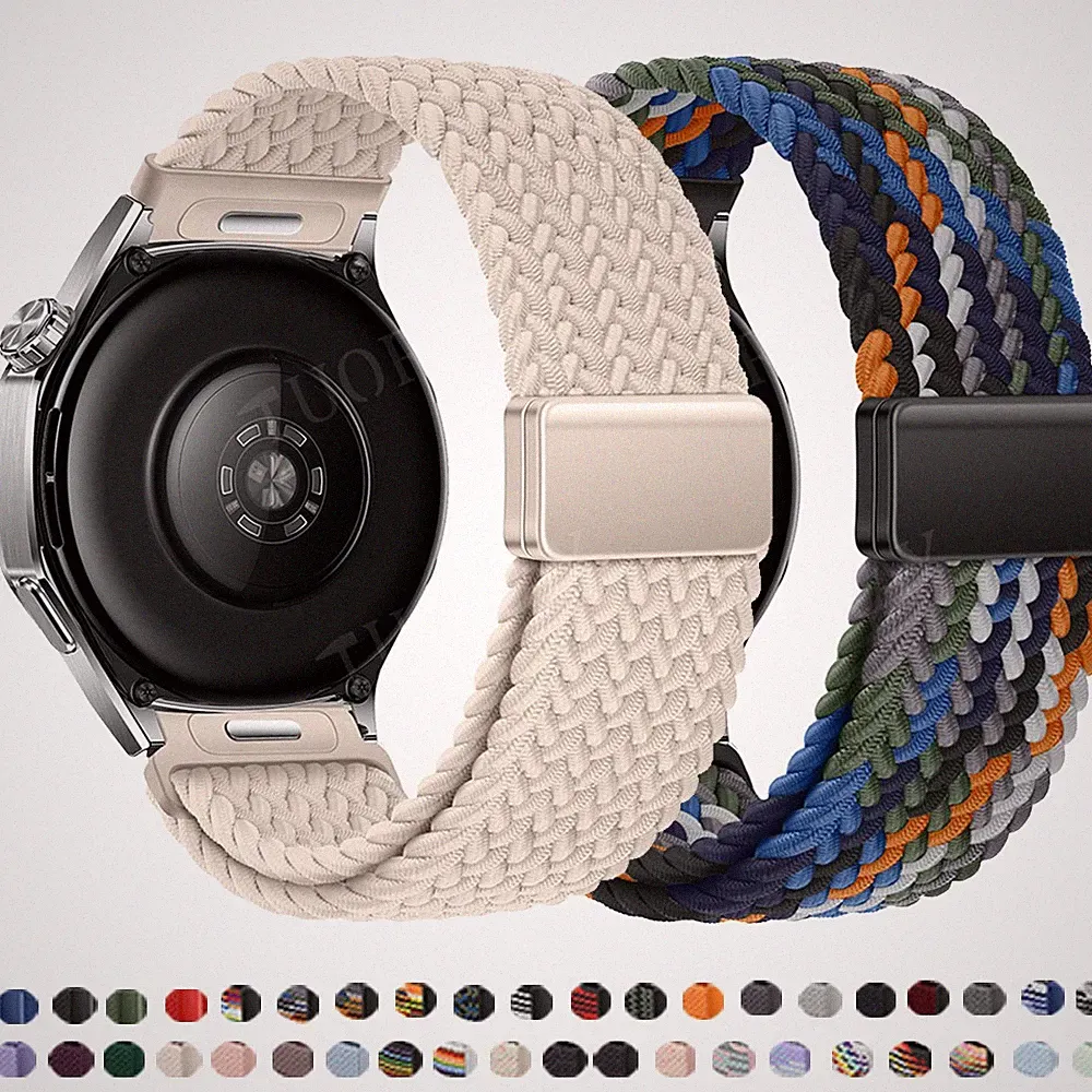 20/22mm Ersatzband Magnet Nylon Armband Universal Sports Smartwatch Uhrenarmband