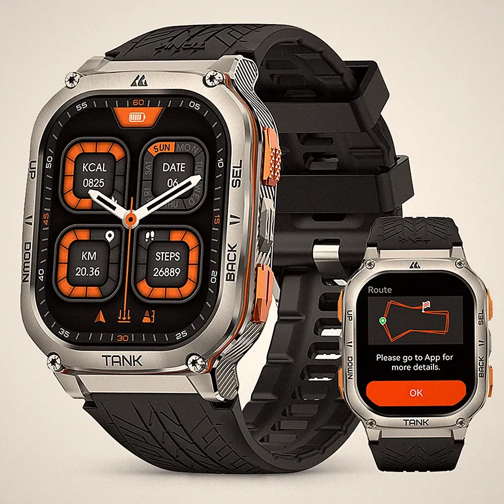 2024 Kospet TANK M3 Ultra GPS Smartwatch für Herren Smartwatches Damen 480mAh