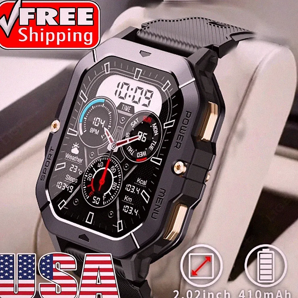 2024 Neu Wasserdicht Bluetooth Anruf Blutdruck Sport Männer Fitness Smart Watch