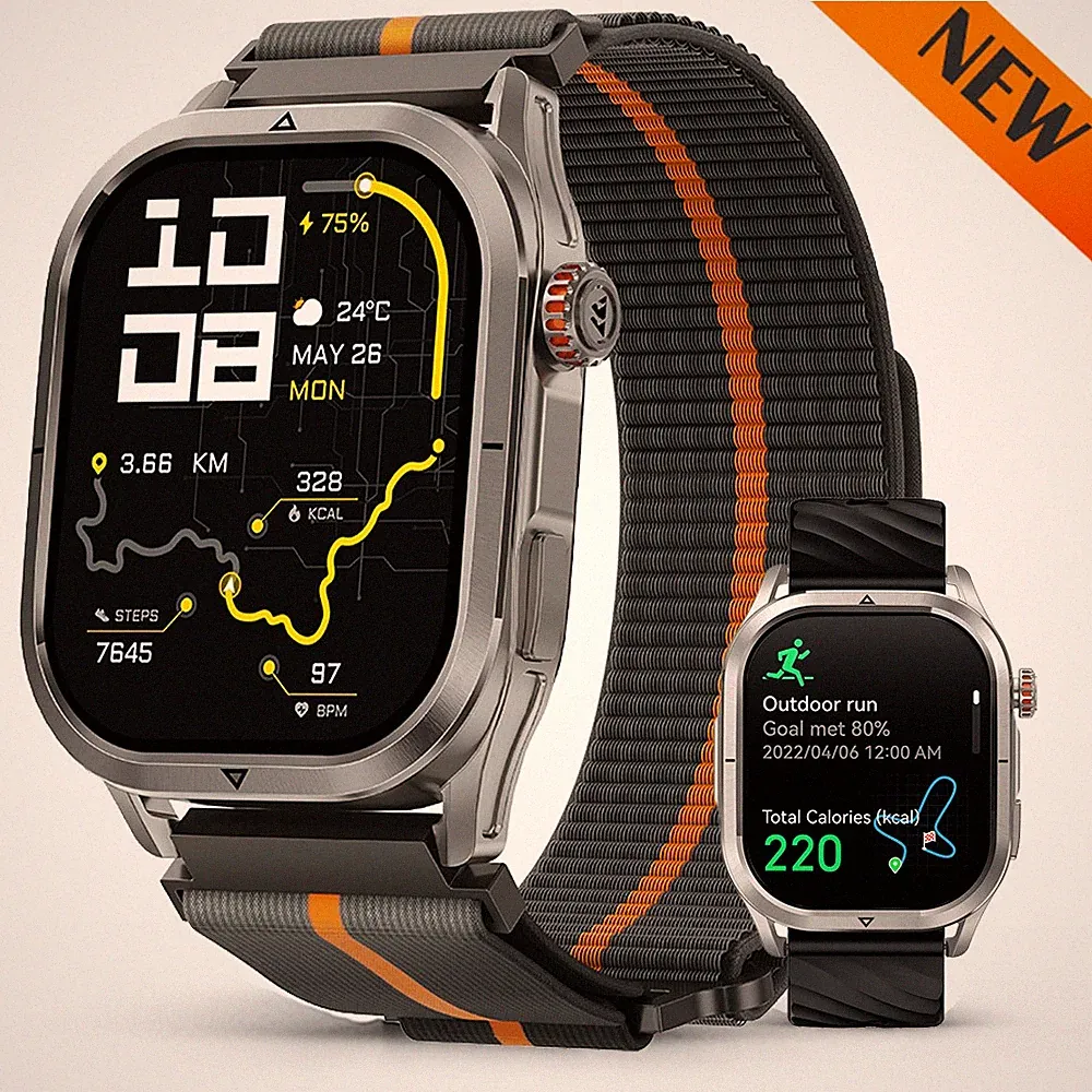 2025 KOSPET MAGIC P10 GPS Smartwatch Herren 50m Wasserdicht 50 Tage Akkulaufzeit