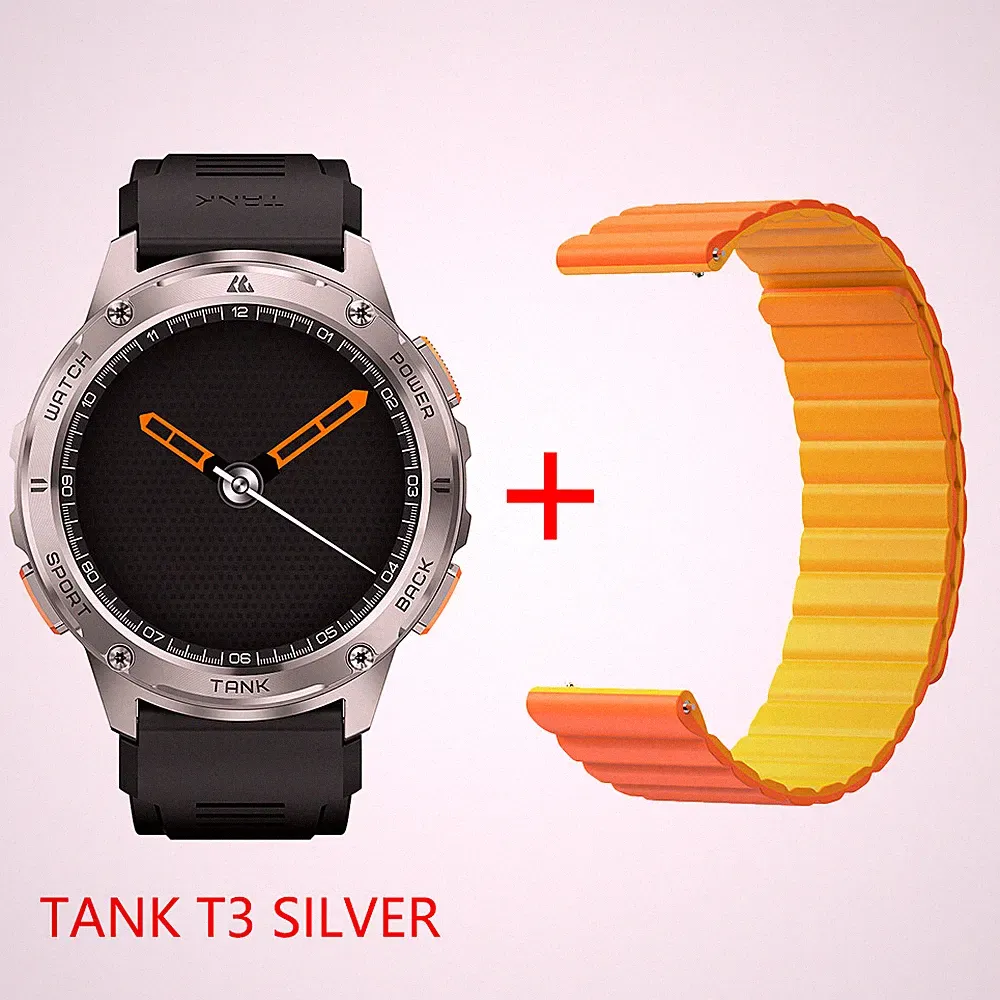 2025 KOSPET TANK T3 Smartwatch Herren Wasserdicht Smartwatch mit Magnetarmband