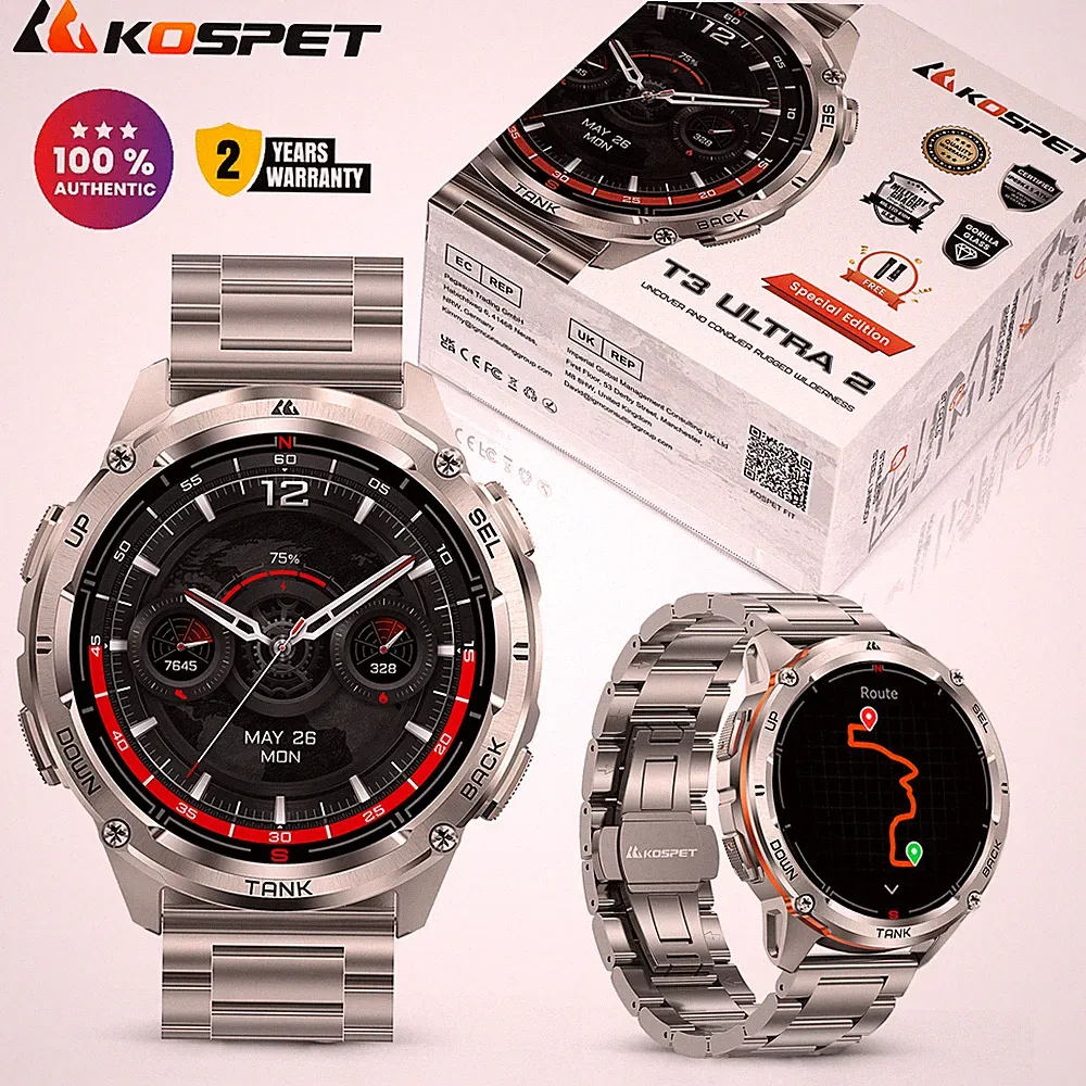 2025 Smartwatch für Herren Wasserdicht Smartwatch GPS 480mAh für iPhone Samsung