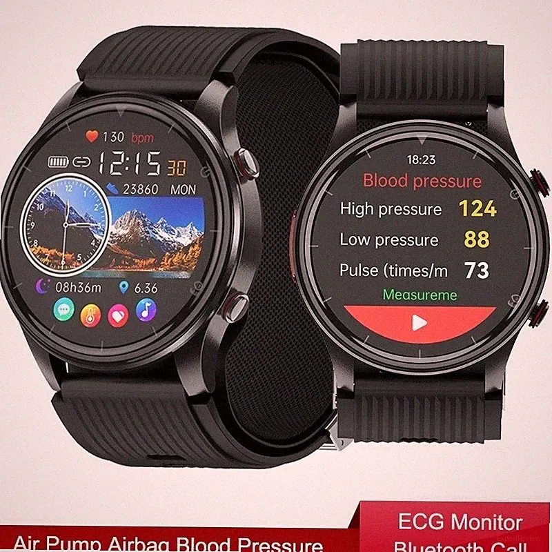 2026 Luftpumpe Airbag Blutdruck ECG+ PPG Medizinische Smartwatch Bluetooth Anruf