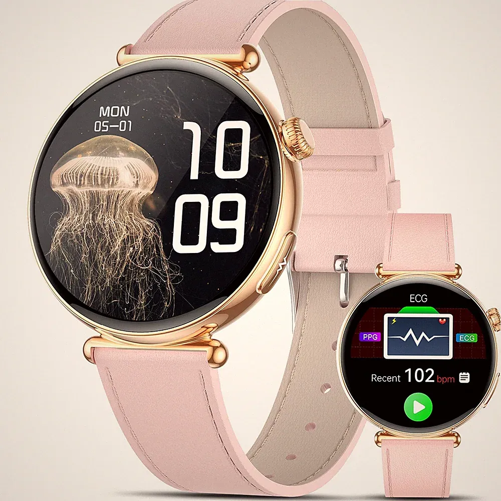 2026 Neu Smartwatch Damen mit EKG/Blutdruck/Menstruationszyklus/Schlaf