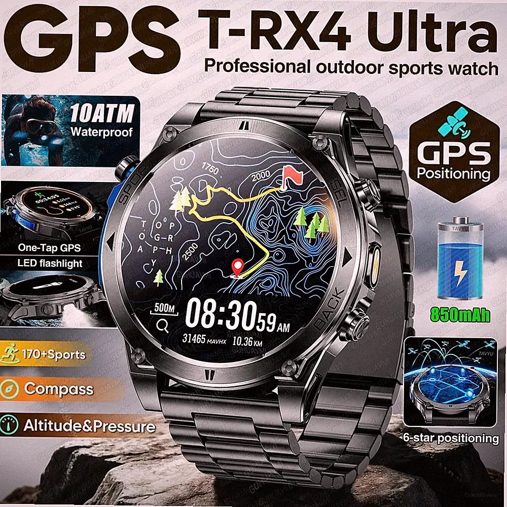 2026 Neue T-RX4 Ultra GPS Smartwatch für Herren 6-Sterne GPS-Positionierung 10A