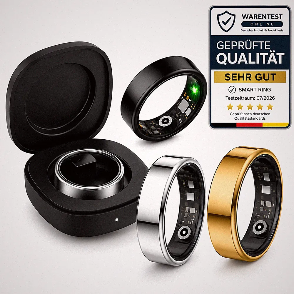 2026 Smart Ring Fitness Tracker Herzfrequenz SpO2 Schlafmonitor IP68 5ATM