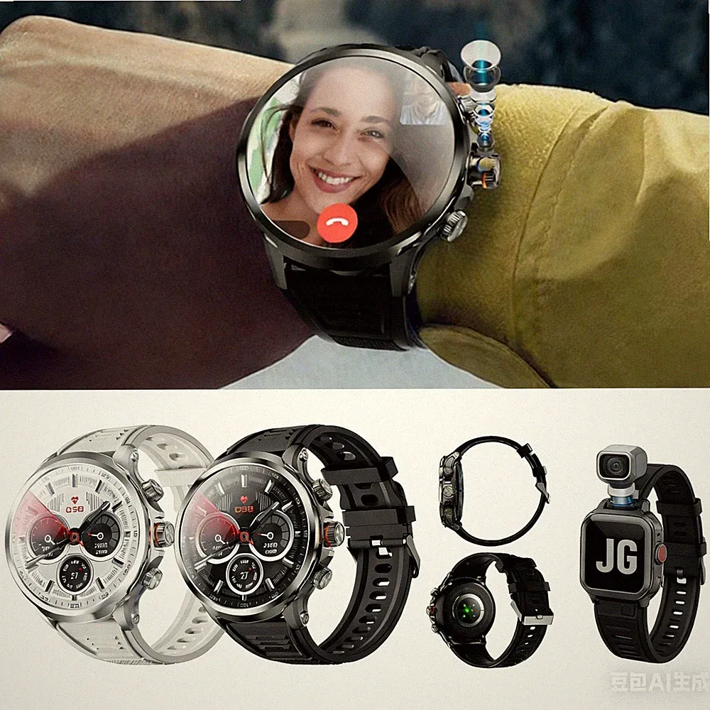 2026 Smartwatch 5G Sim-Karte Kamera 1.85''AMOLED Wasserdicht NFC Fitness Tracker