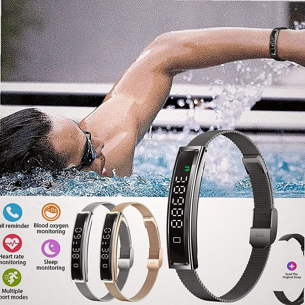 2026 Smartwatch Fitnessuhr Armbanduhr Pulsmesser Schrittzähler Sportuhr Tracker
