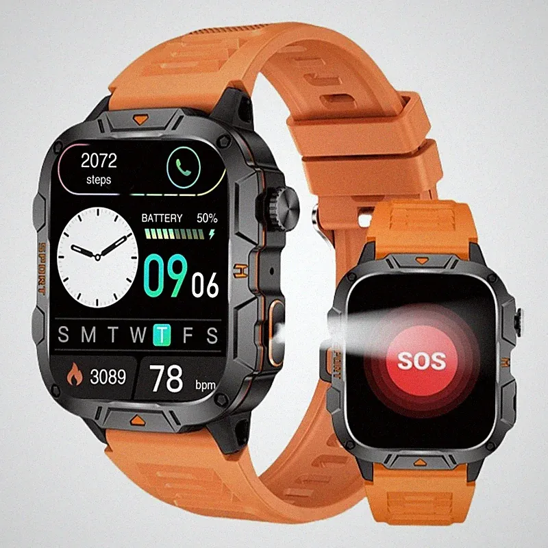 2026 Smartwatch Herren Damen Fitness Musikplayer Bluetooth Anruf Sprachassistent