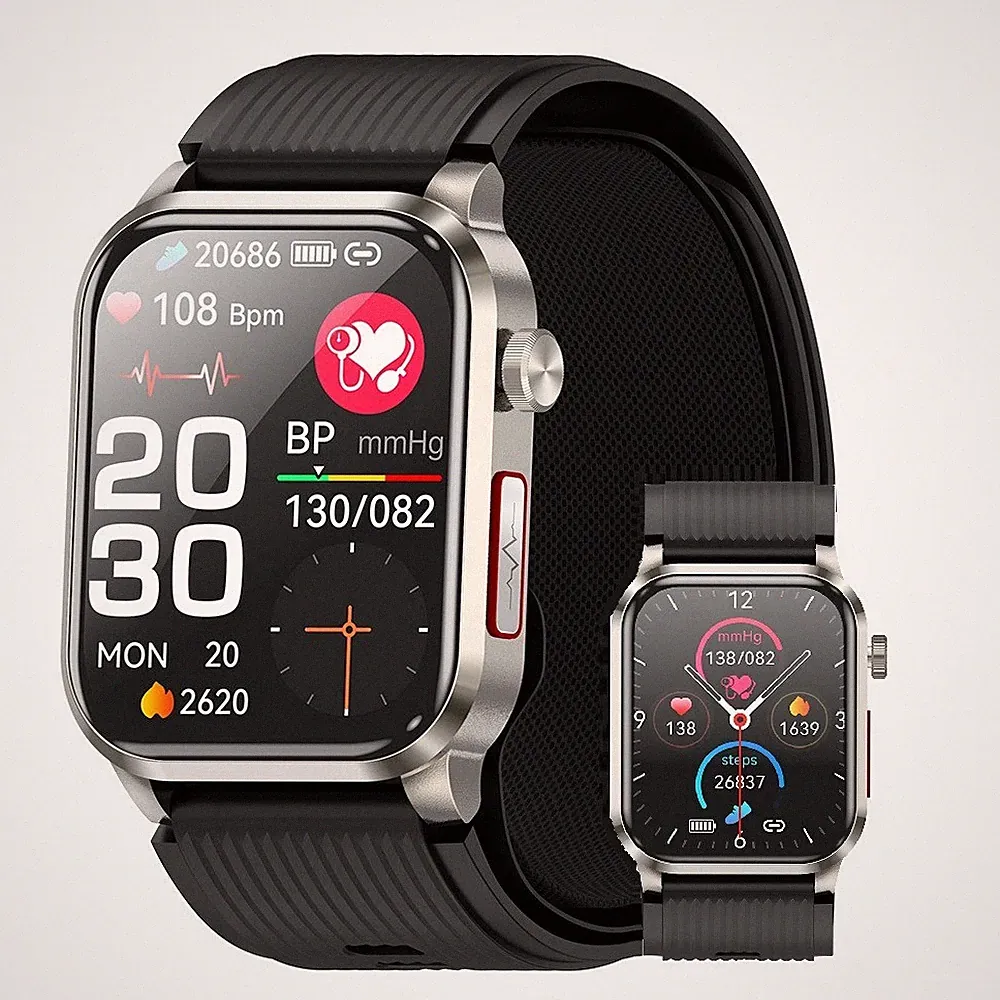 2026Luftpumpe Airbag True Blutsauerstoffdruck ECG Smartwatch SOS Bluetooth Anruf