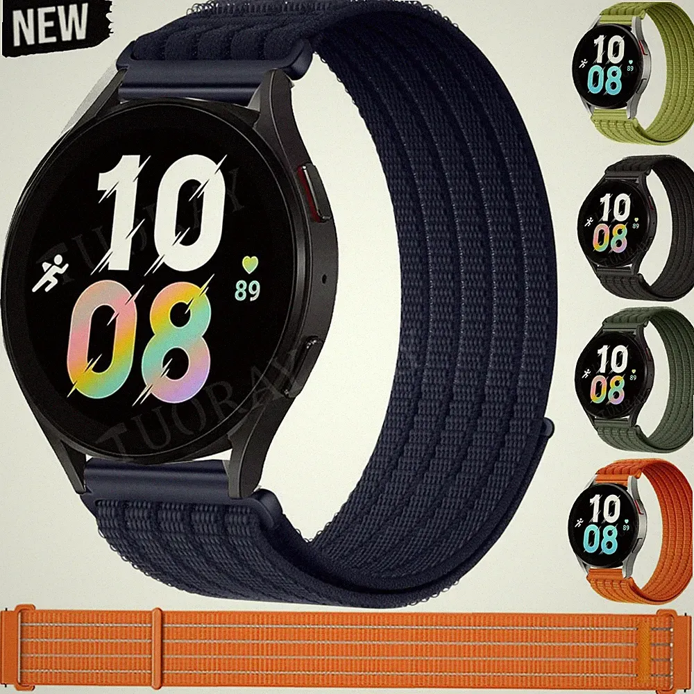 20mm~22mm Armband Universal Sport Nylon Loop Uhrenarmband Smartwatch Ersatzband