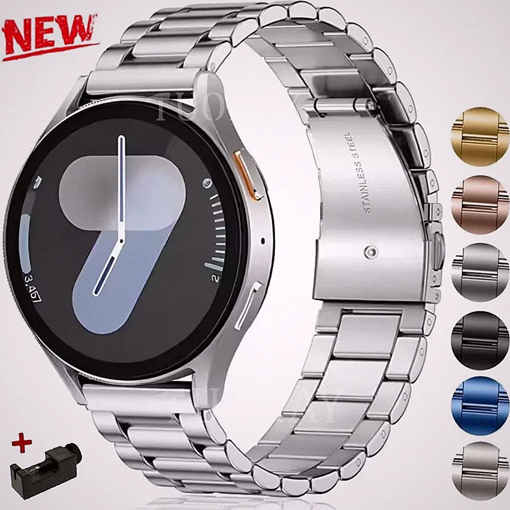 20mm/22mm Edelstahl Metall Armband Smartwatch Ersatz für Samsung Huawei Amazfit