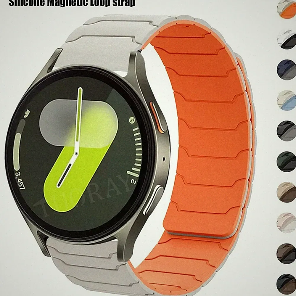 20mm~22mm Ersatz Armband Universal Silikon Magnet Band Uhrenarmband Smartwatch