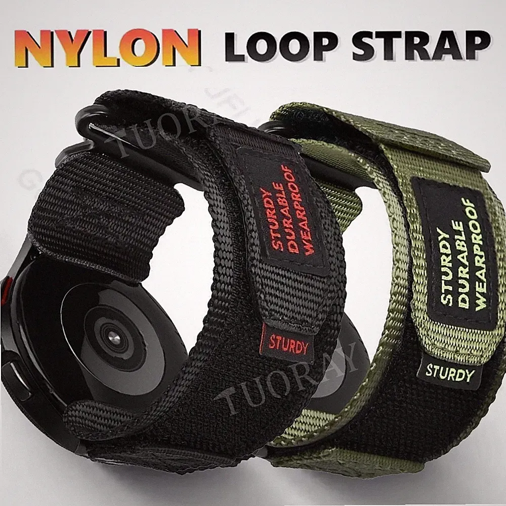 20mm 22mm Smart Watch Nylon Armband Sports Loop Ersatz Uhrenarmband Ersatz Band