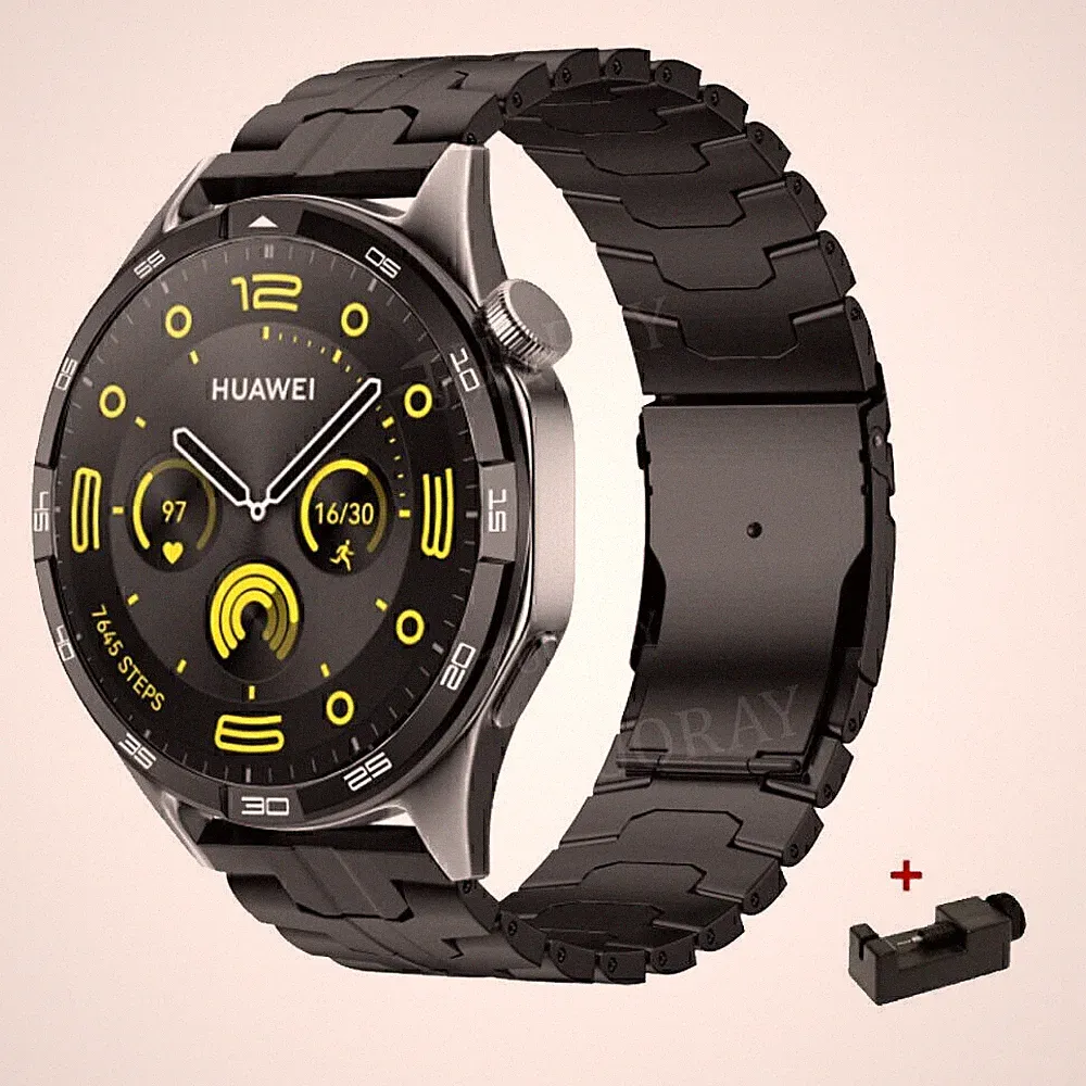 22mm Armband Universal Premium Titan Metall Luxus Uhrenarmband Smartwatch Ersatz