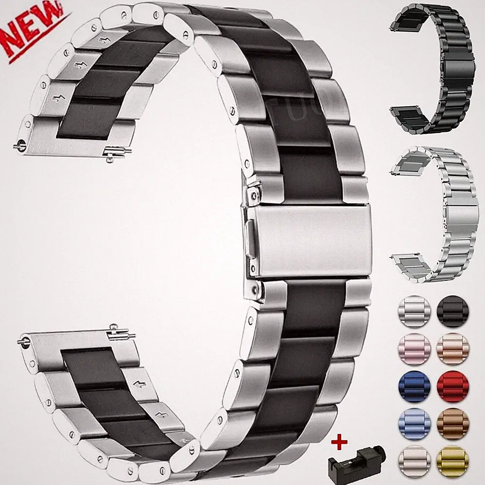 22mm Luxus Edelstahl Metall Armband Für Fossil Gen 6 5 5E 44mm/Gen 5 LTE 45mm