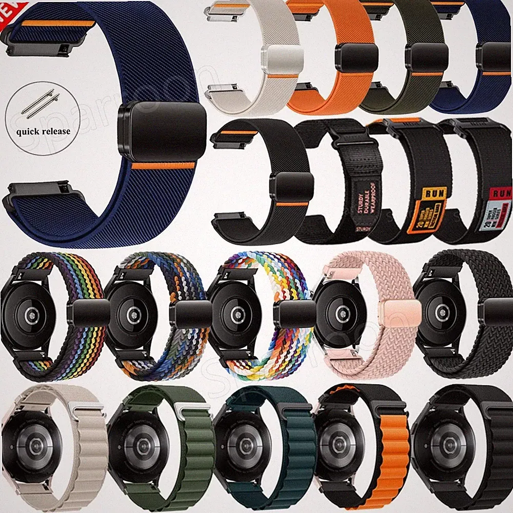22mm Luxus Nylon Ersatz Armband Für Fossil Gen 6 5 5E 44mm/Gen 5 LTE 45mm Ersatz