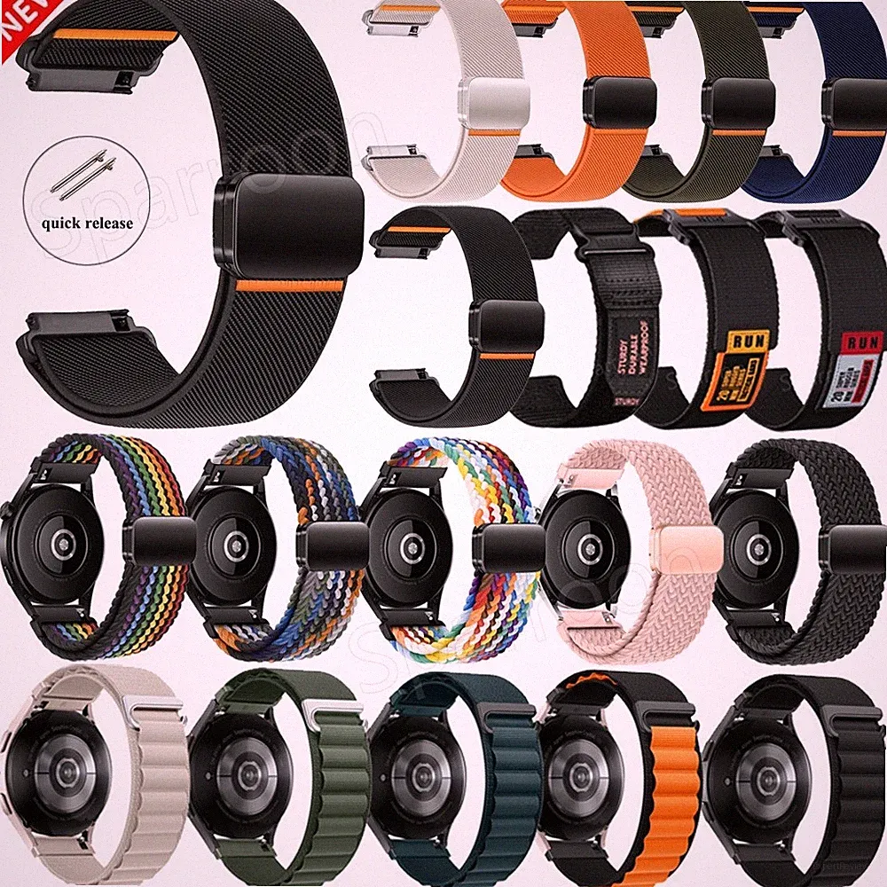 22mm Nylon Loop Armband Für Fossil Gen 6/5/5E/4/Sport 43mm/Q Gazer/Wander Ersatz