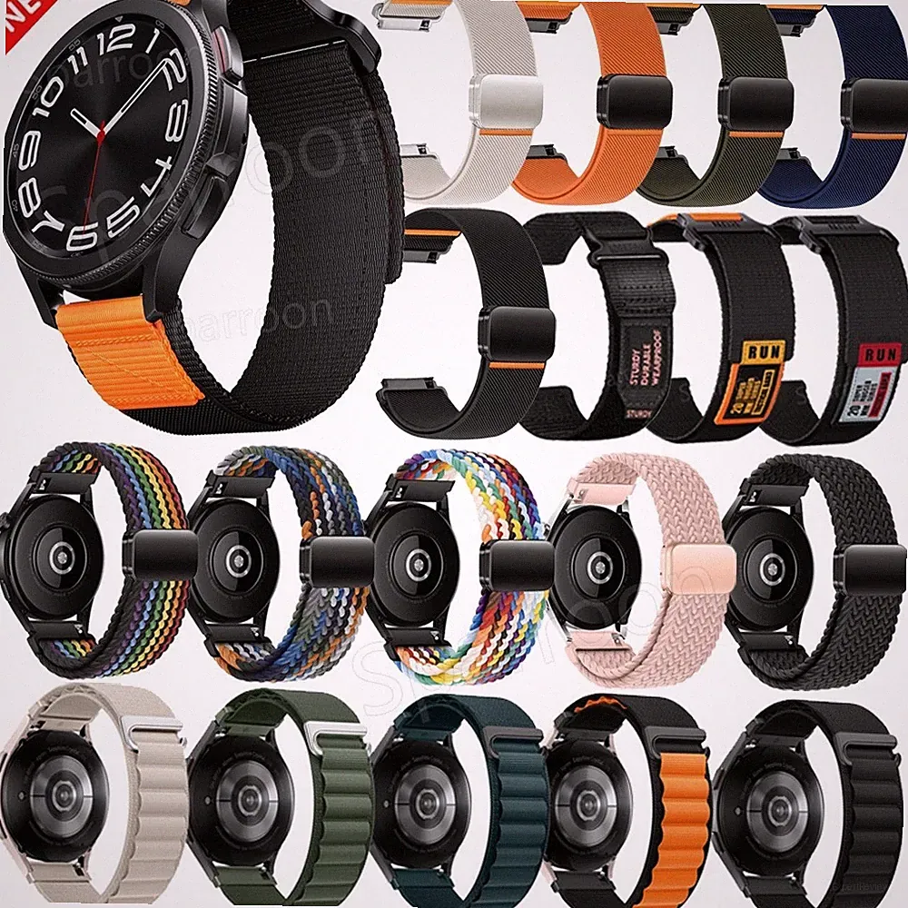 22mm Nylon Loop Armband Für Fossil Gen 6/5/5E/4/Sport 43mm/Q Gazer/Wander Ersatz