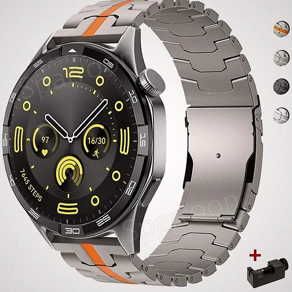 22mm Titan Metall Armband Für Huawei Watch 3 4 GT6/GT5/GT4/GT3/GT2/2e 46mm 48mm
