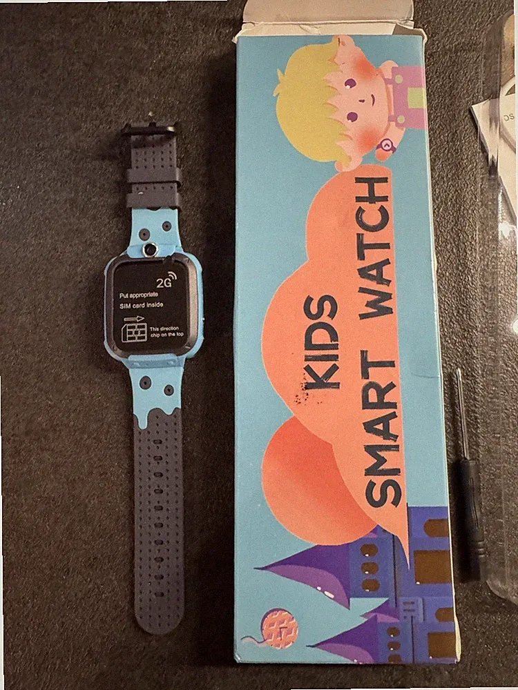 2G Kinder-Smartwatch mit GPS, Videoanruf & SOS – Blau