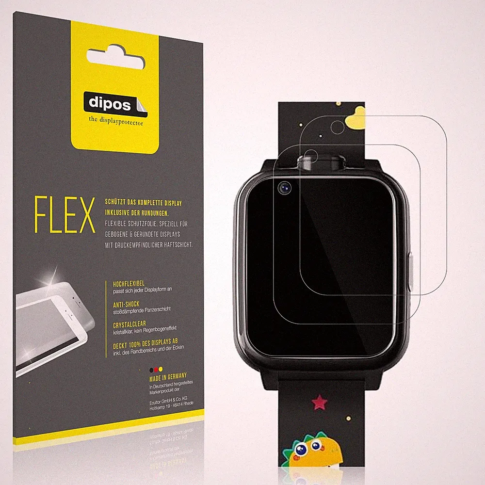 2x 3D Full Cover Schutzfolie für Okyuk Kinder Smartwatch T13001 Panzerfolie