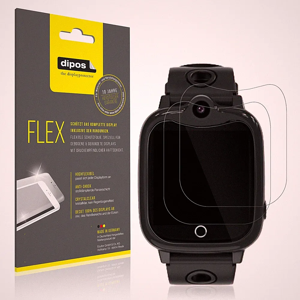 2x 3D Full Cover Schutzfolie für Ruopoem 4G Kinder Smartwatch Panzerfolie