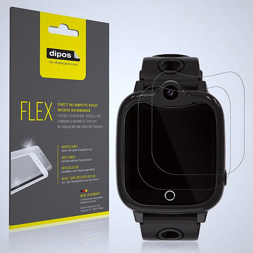 2x 3D Full Cover Schutzfolie für Ruopoem 4G Kinder Smartwatch Panzerfolie
